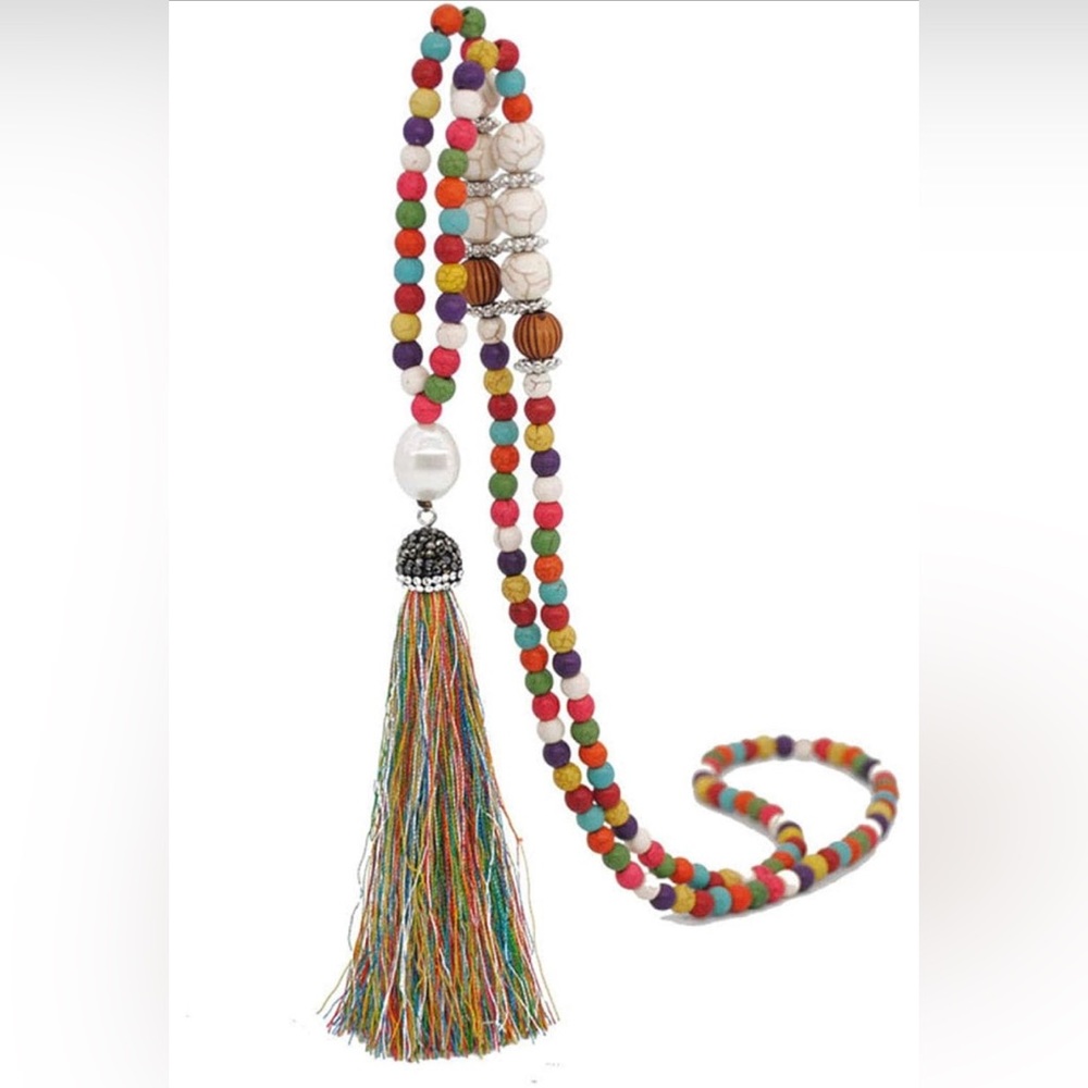 Gorgeous handmade tassel necklace - Picture 1 of 2